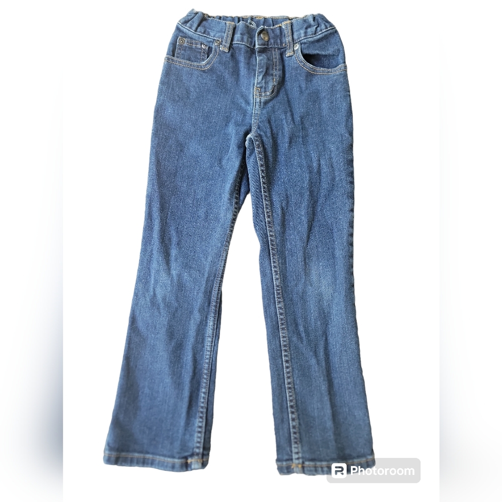 Boys Wonder Nation Denim Blue Jeans Size 6 Relaxed Adjustable Waist